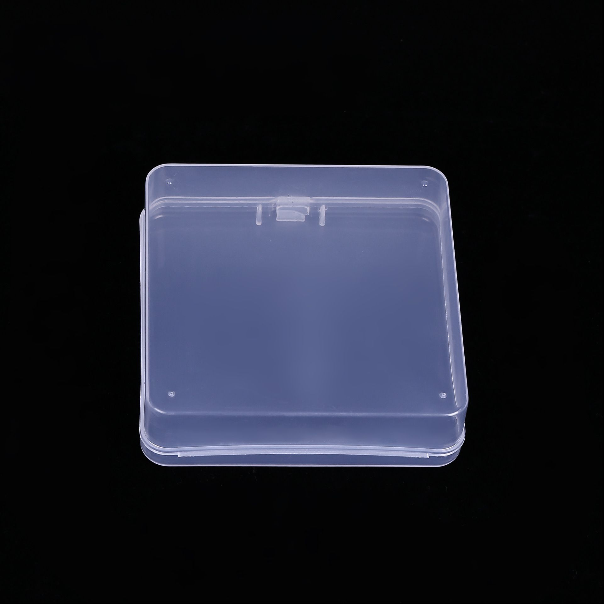 Square PP plastic box, small accessory box, 5 cm one-piece flip-top earplug box, storage box, parts packaging box Specification image