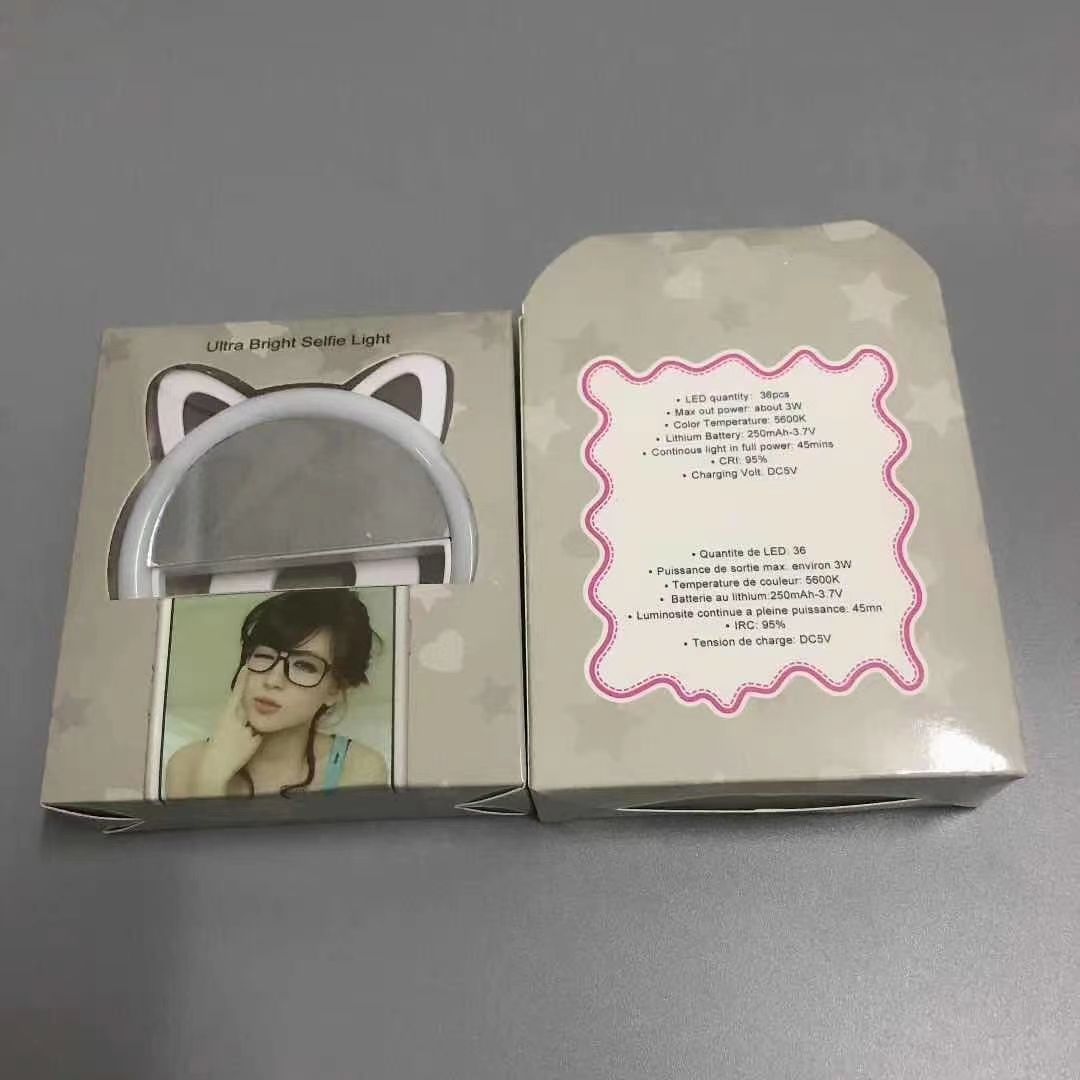 卡通手机补光灯夹 led美颜自拍闪光灯补光神器 充电USB新款灯夹详情图9