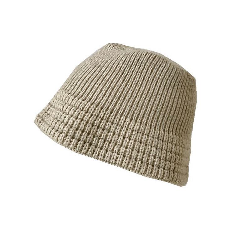 Autumn And Winter New Thickened Knitted Wool Bucket Hat Abstinence Small Fisherman Hat Day Bell Basin Hat Women's Hat details Picture