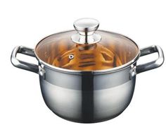 Yiwu Selection composite steel 20cm double-handle soup pot GB/T29601-2013#/F3-20