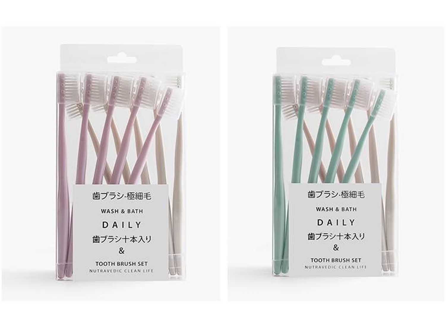 Stoumacaron toothbrushes with sheath for 10 sets /35366 full figure