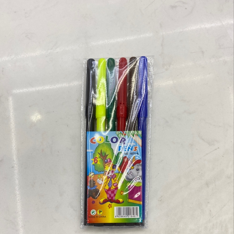 1871-6 6 Color Watercolor Pens