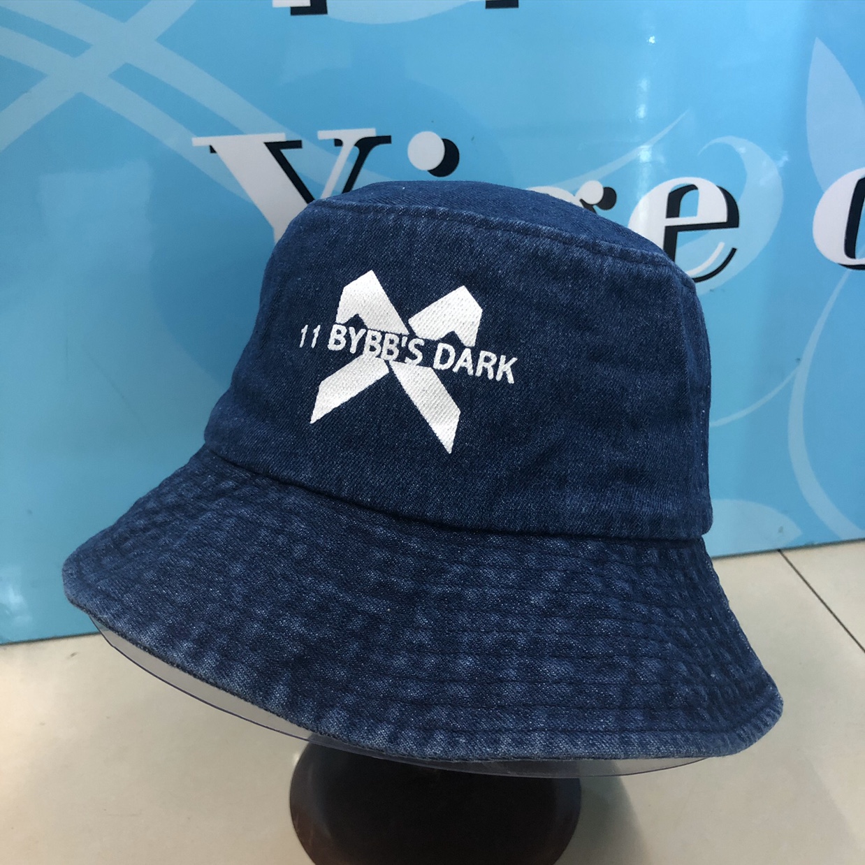 Net Red Pot Hat Exploded Fisherman Hat Denim Hat Visor Hat Korean Fashion Hat Print 11 Specification drawing