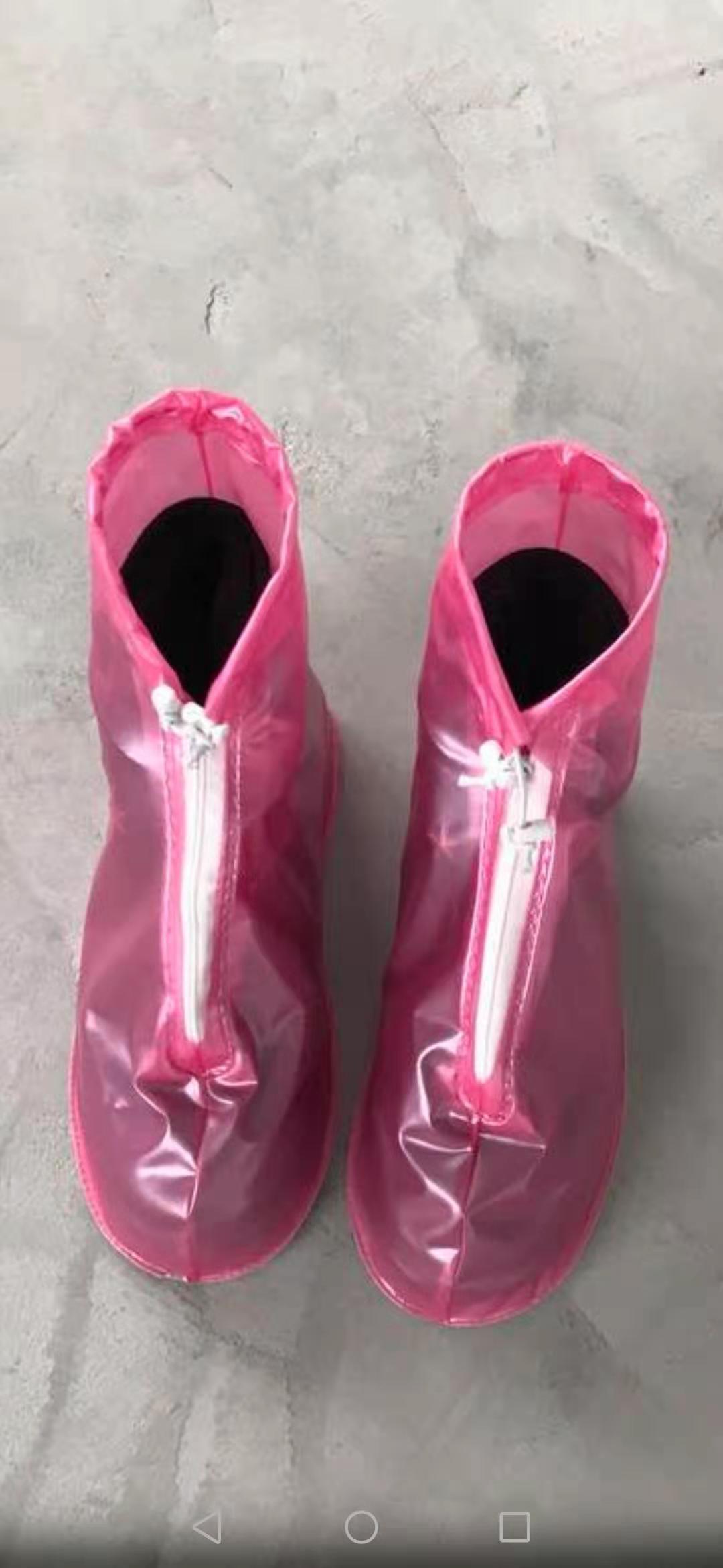 PVC rain shoe covers for adults