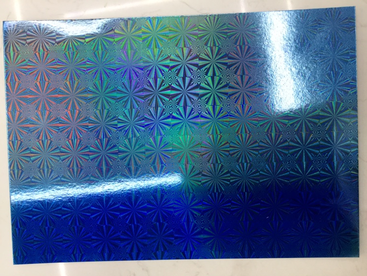 稠城禾达文化日用包装礼品包装纸  宝蓝色镭射卡纸