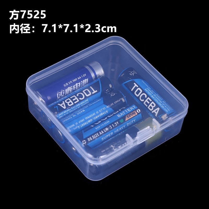 Square PP plastic box, small accessory box, 5 cm one-piece flip-top earplug box, storage box, parts packaging box detail image 3