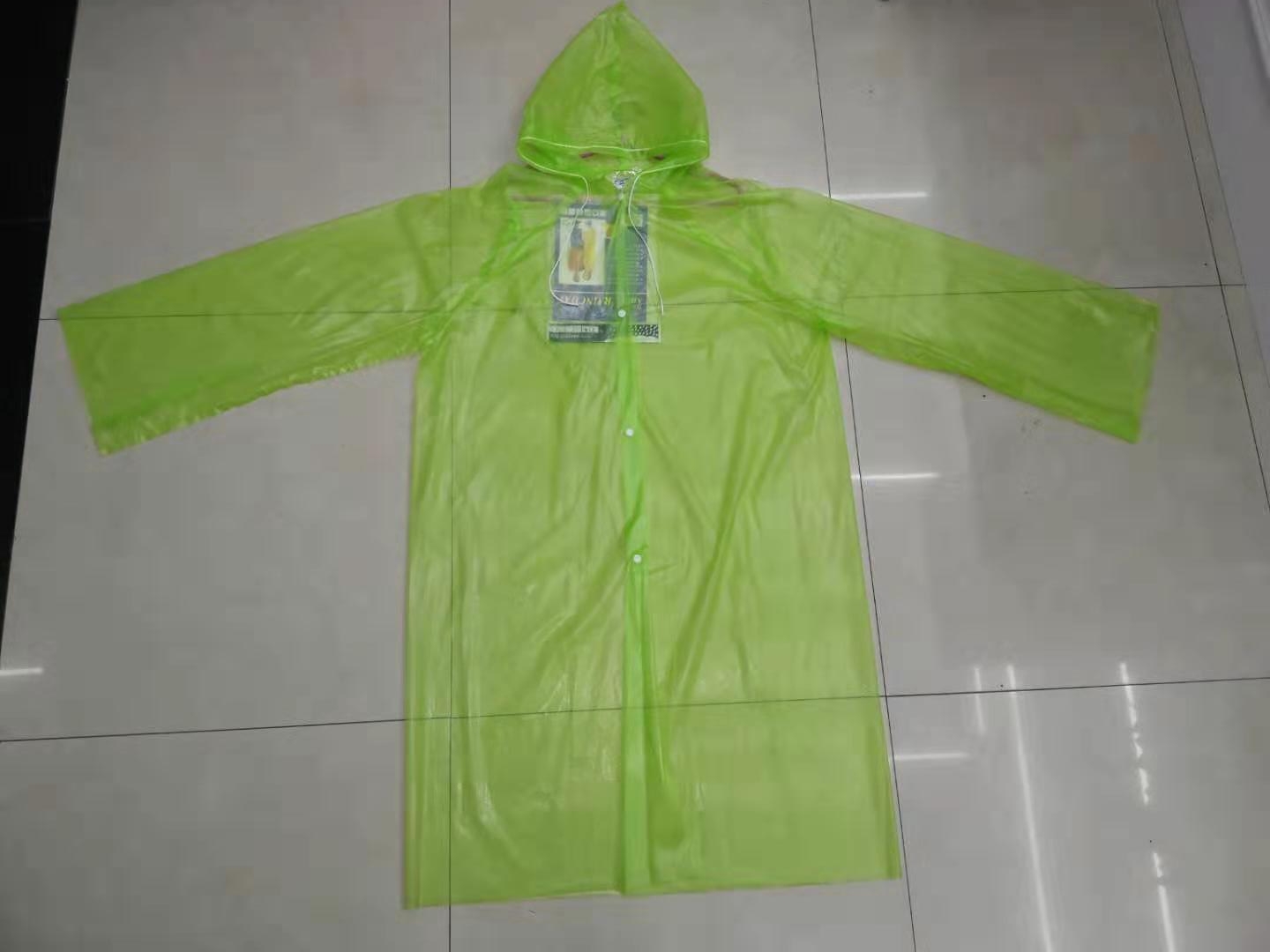 Frosted disposable adult raincoat