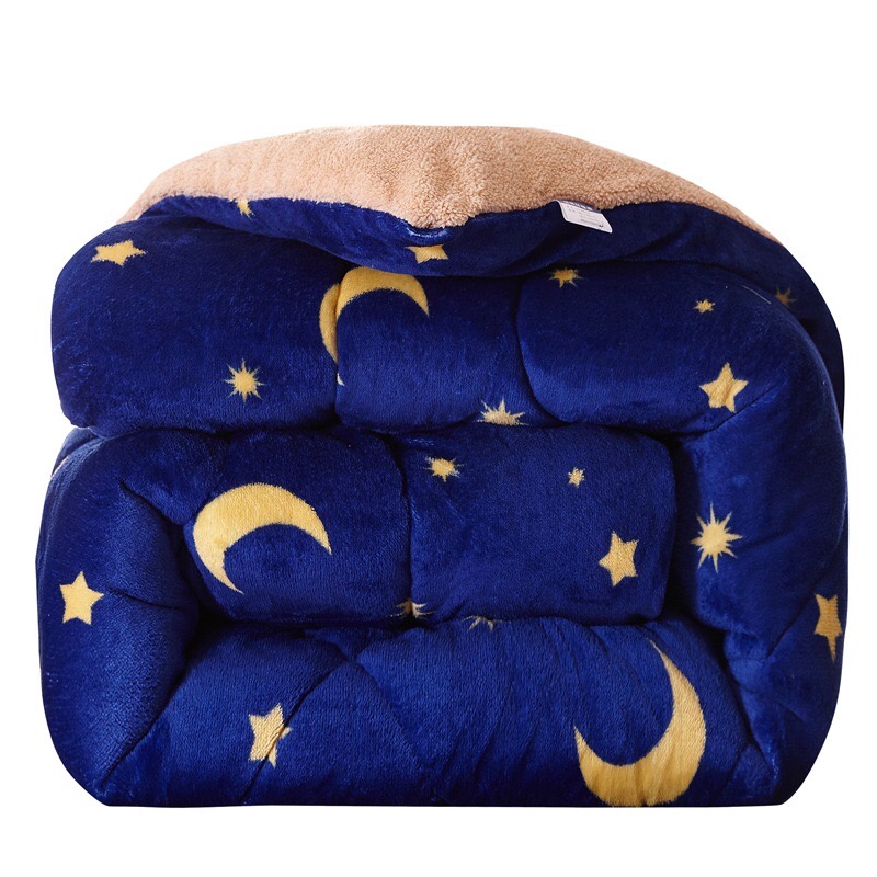 Autumn and winter dual-purpose lambskin fleece winter quilt, thickened and warm double-sided fleece quilt core, student single bed quilt core Specification image