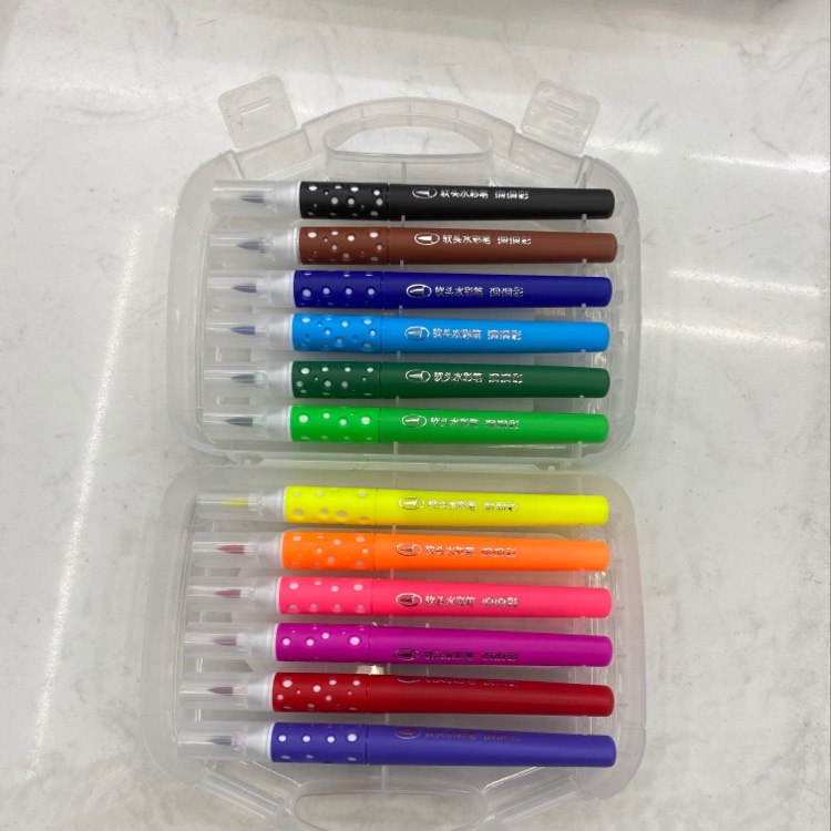 Fan-Feng 1010-12 Hole Color 12 Color Soft Head Watercolor Pen Specification drawing