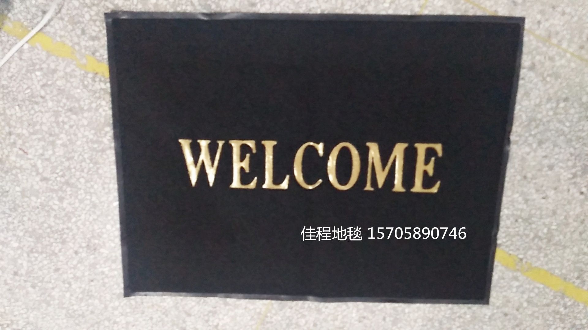 Custom-made brushed logo floor mat, thickened printed logo mat, custom pattern, color and monochrome logo mat, advertising mat Application Scenario