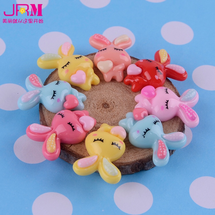 Manufacturers direct children's hair accessories small rabbit resin materials diy accessories mobile phone wholesale accessories thumbnail