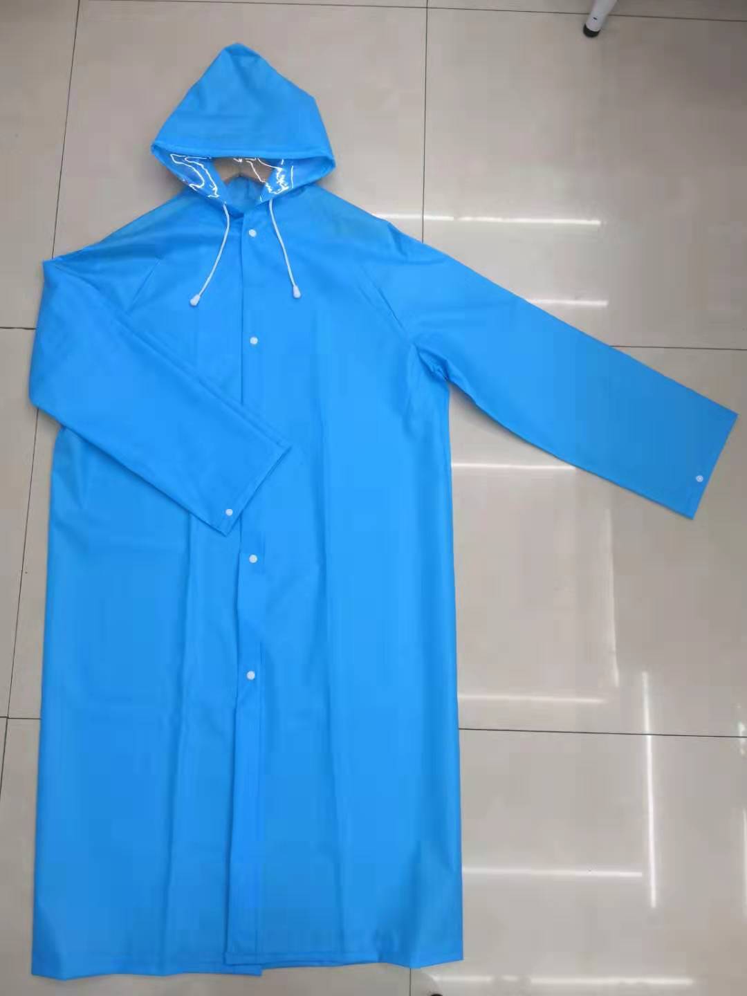 纯色EVA时尚成人长雨衣