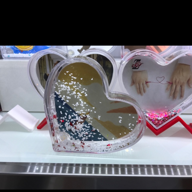 Valentine's Day Heart-shaped Gold Onion Powder Photo frame by Zhehui Craft 03