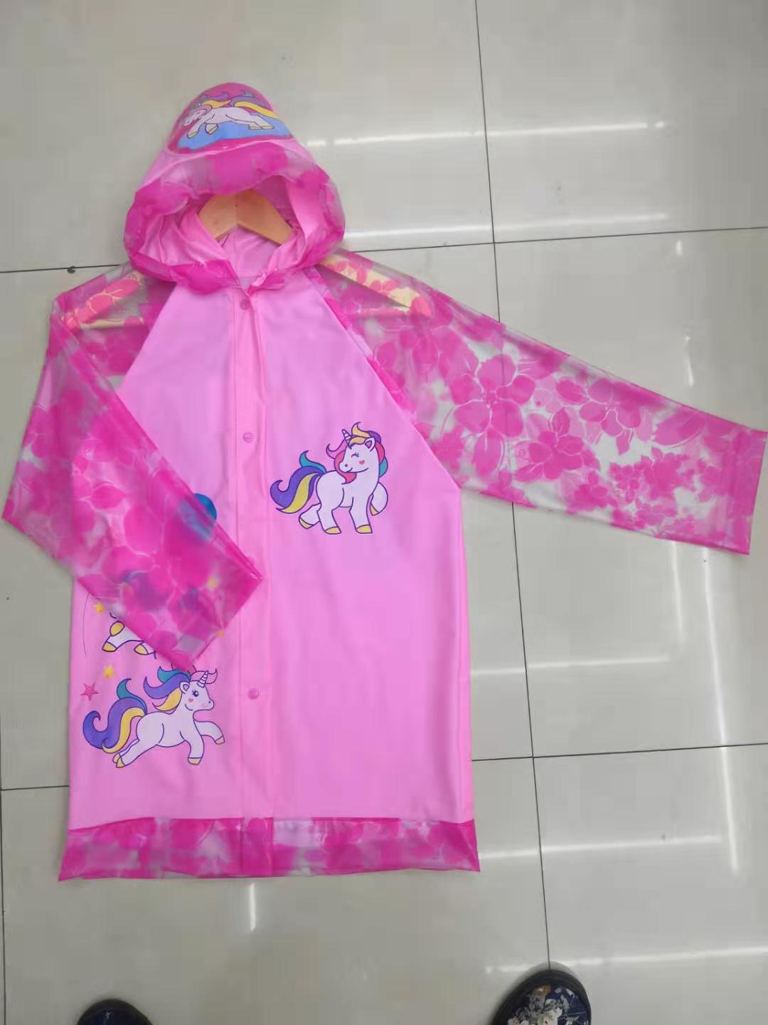 PVC fashionable cartoon children's raincoat