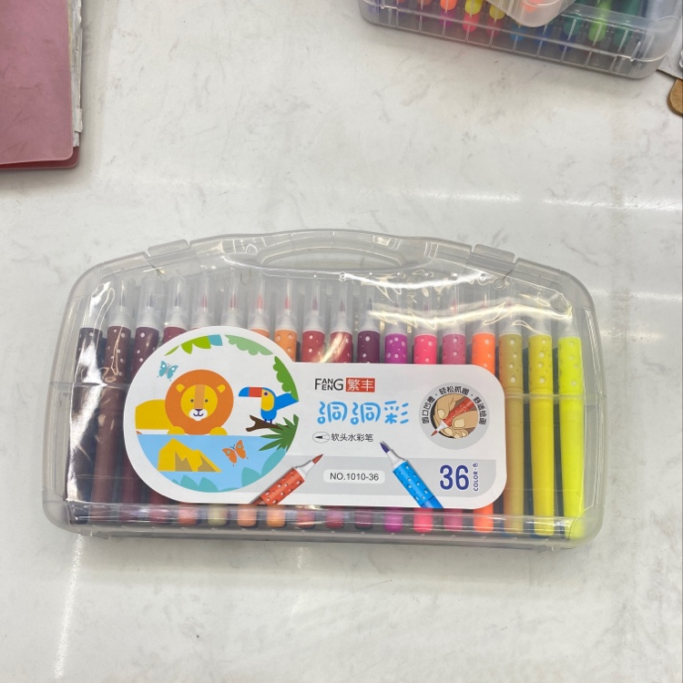 Fan-Feng 1010-36 Hole Color 36-Color Soft Head Watercolor Pen details Picture