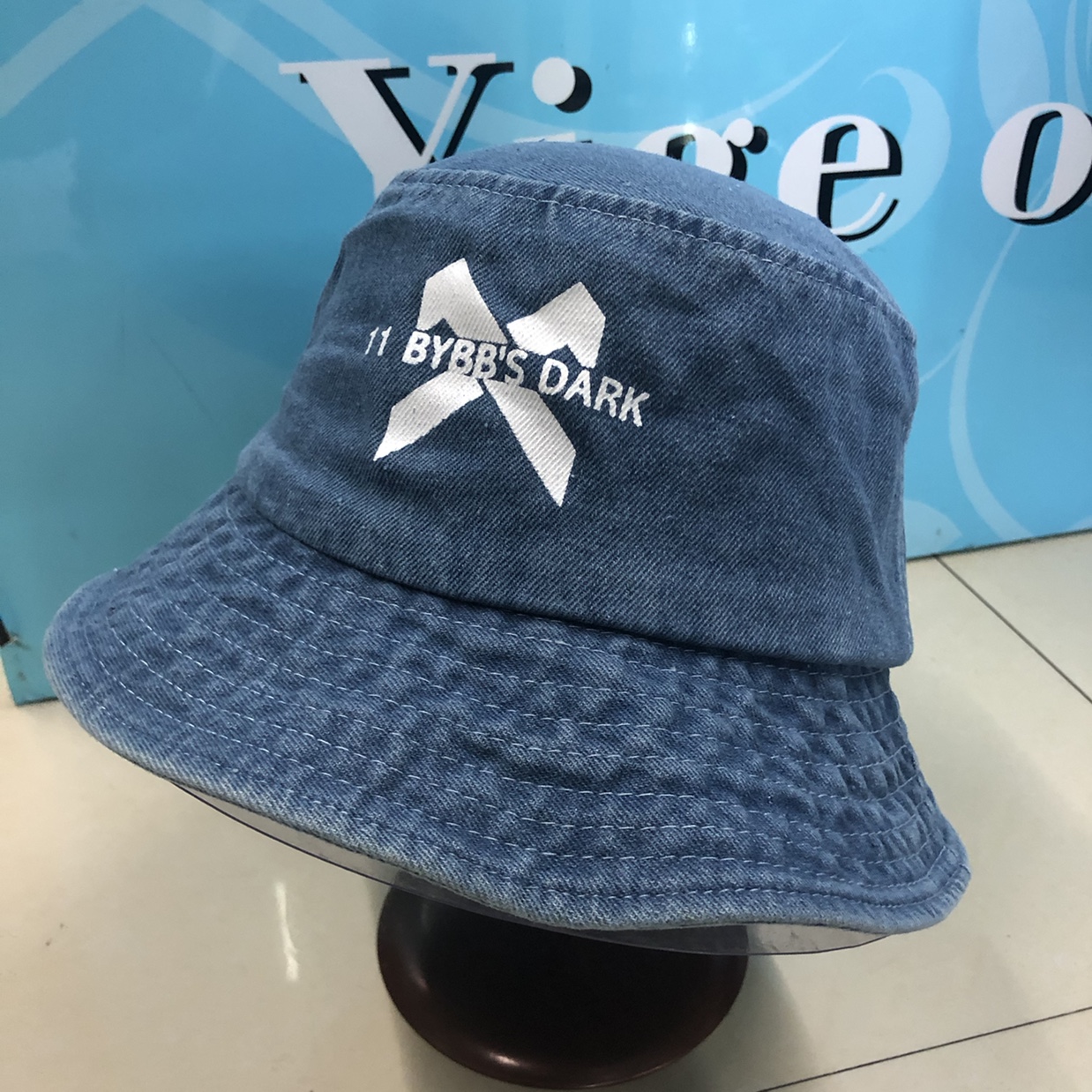 Net Red Pot Hat Exploded Fisherman Hat Denim Hat Visor Hat Korean Fashion Hat Print 11