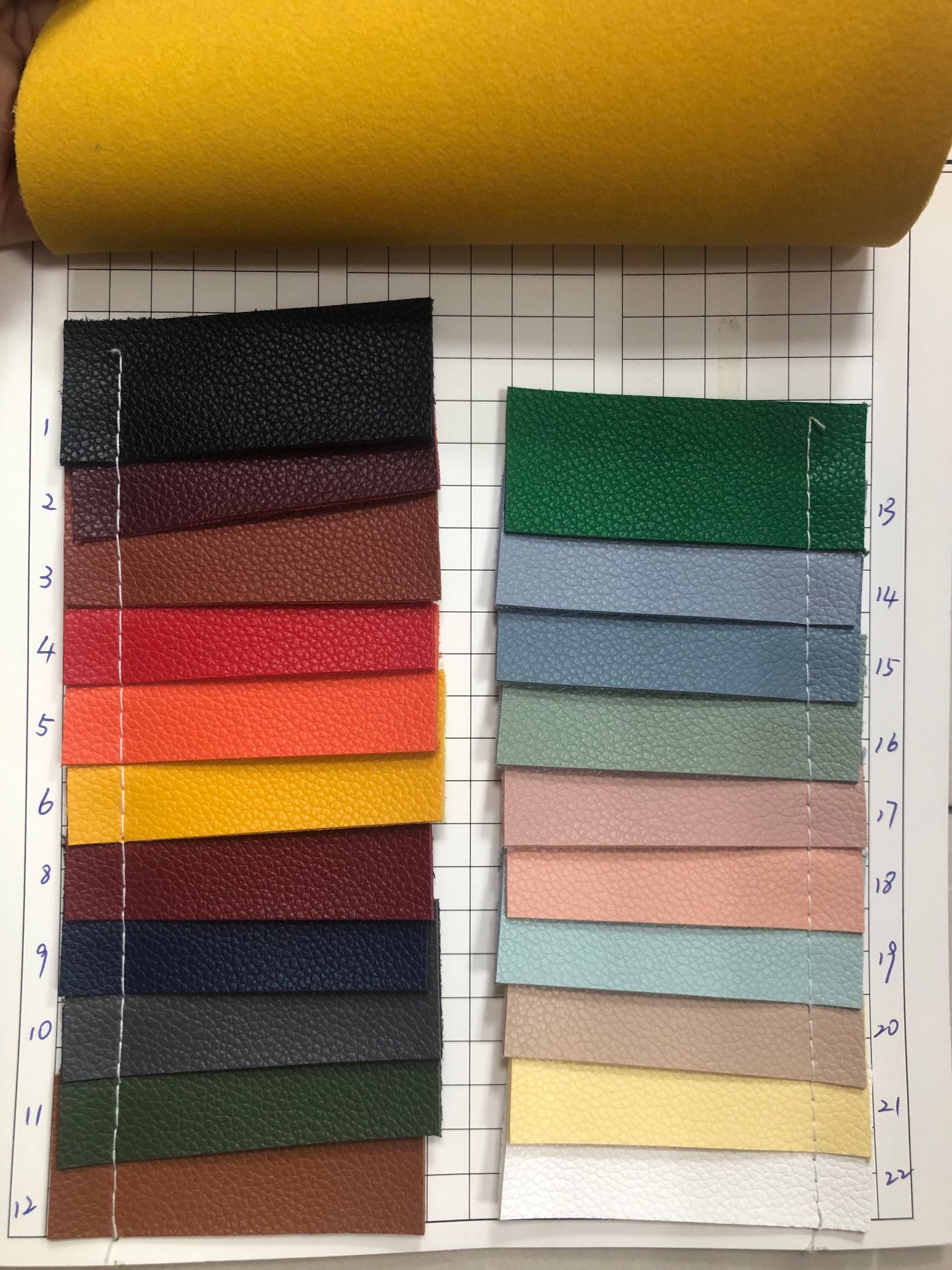 超迁荔枝 厂家直销热销新款PVC皮革大量现货高中低档箱包沙发详情图2