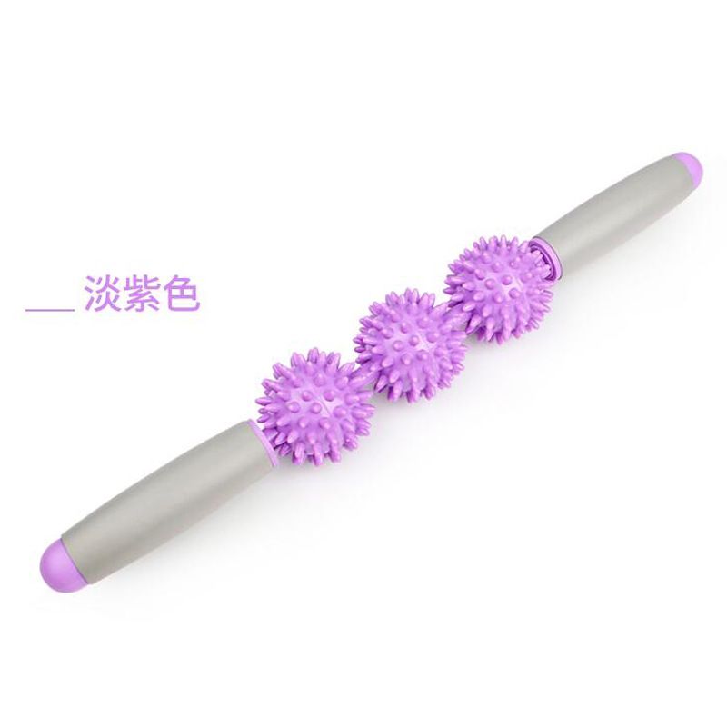 3球按摩刺猬球放松肌肉按摩棒 运动滚轮瑜伽球筋膜棒经络保健器详情图3