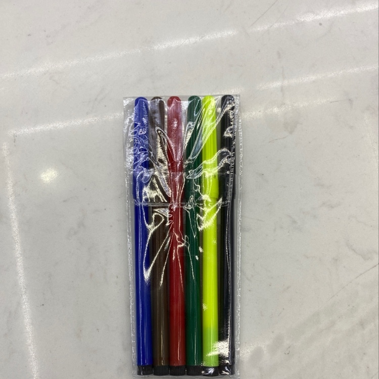 1871-6 6 Color Watercolor Pens Specification drawing