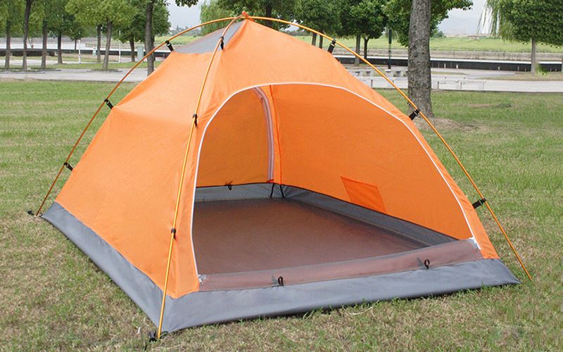 Factory direct sales of outdoor double-layer double-door couple tents, waterproof and windproof camping equipment and supplies batch detail image 4