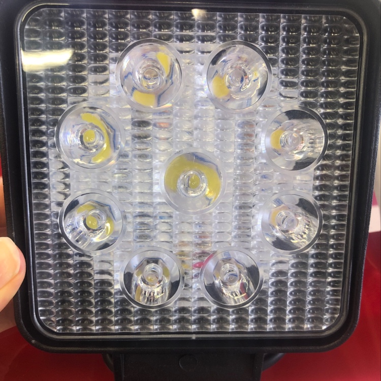 汽车工作灯方形9灯细节图