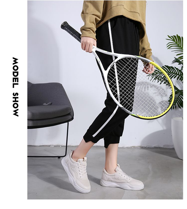 2020 Summer new high-quality breathable white sneakers, women's shoes, trendy shoes, casual running show, coconut shoes detail image 17