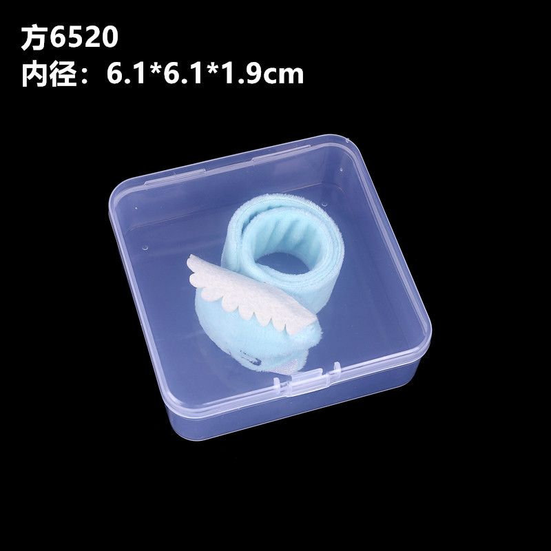 Square PP plastic box, small accessory box, 5 cm one-piece flip-top earplug box, storage box, parts packaging box Application Scenario