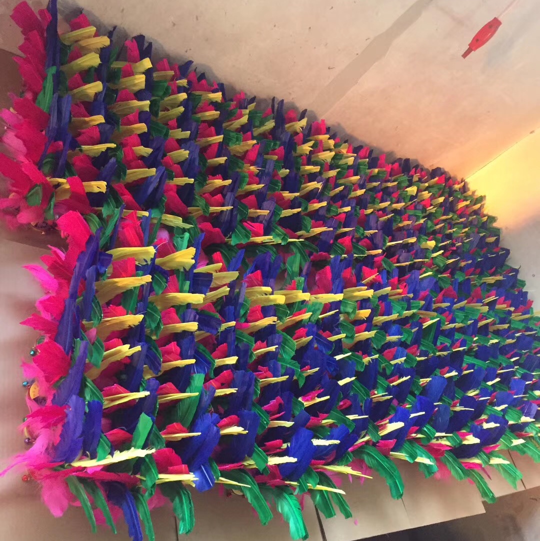 Various feather shuttlecocks