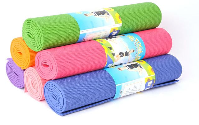 高密度PVC防滑瑜伽垫耐磨黑垫健身瑜伽垫 yoga mat产品图
