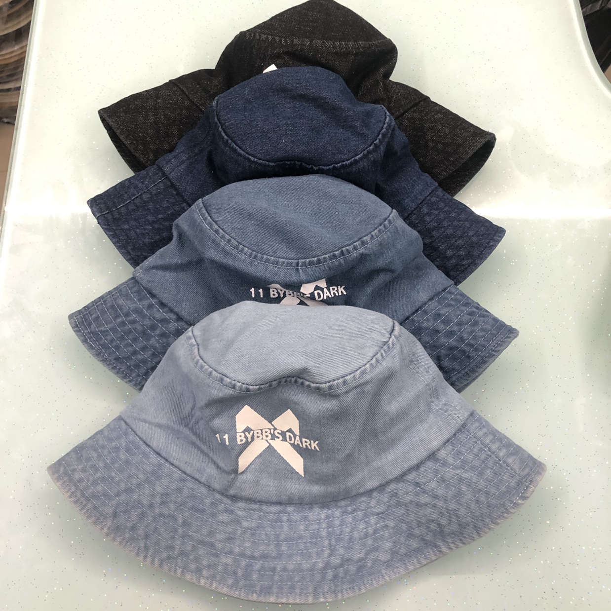 Net Red Pot Hat Exploded Fisherman Hat Denim Hat Visor Hat Korean Fashion Hat Print 11 undefined