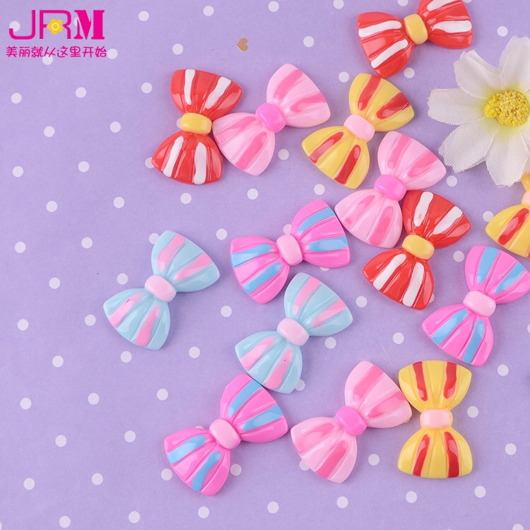 Manufacturer direct selling mobile phone box DIY accessories bow tie resin accessories children hair accessories materials thumbnail
