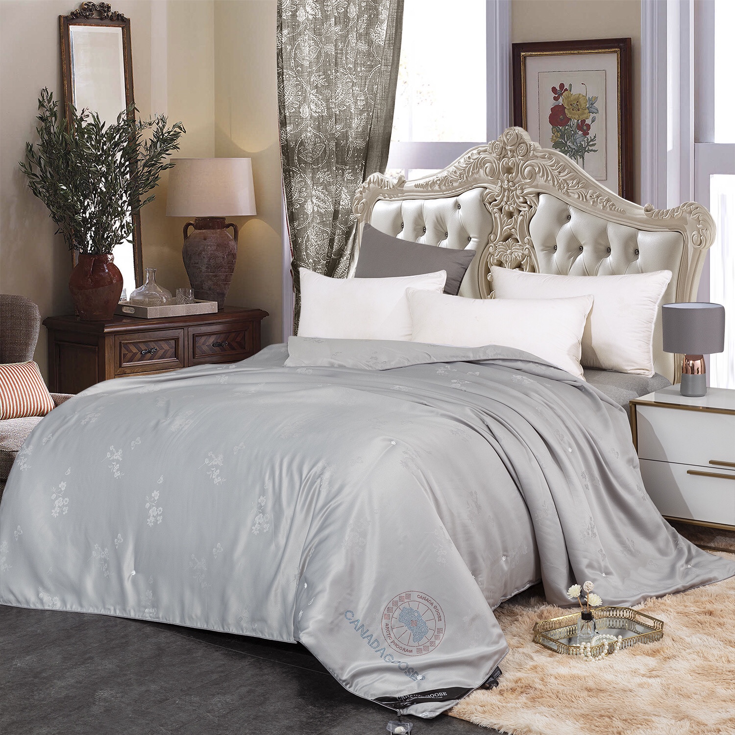 In 2021, the manufacturer offers direct sales of new products such as goose silk quilts, summer quilts and Canadian quilts details Picture