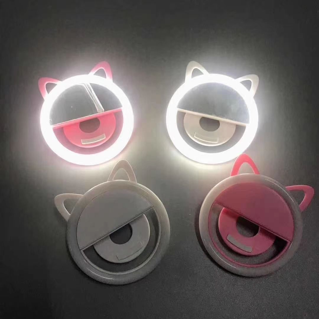 卡通手机补光灯夹 led美颜自拍闪光灯补光神器 充电USB新款灯夹详情图13