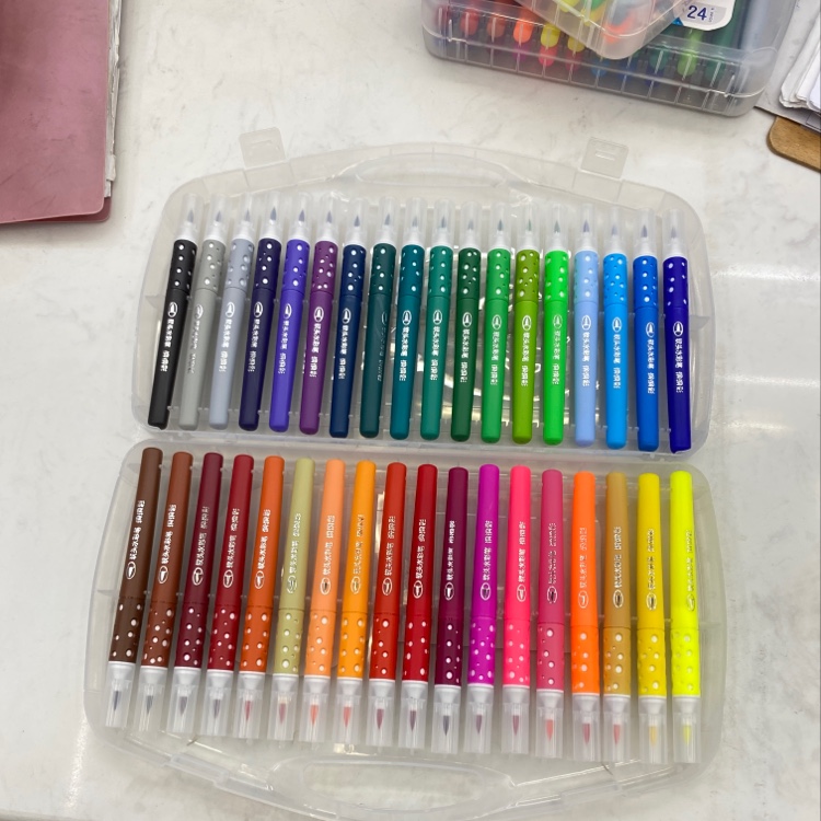 Fan-Feng 1010-36 Hole Color 36-Color Soft Head Watercolor Pen Specification drawing