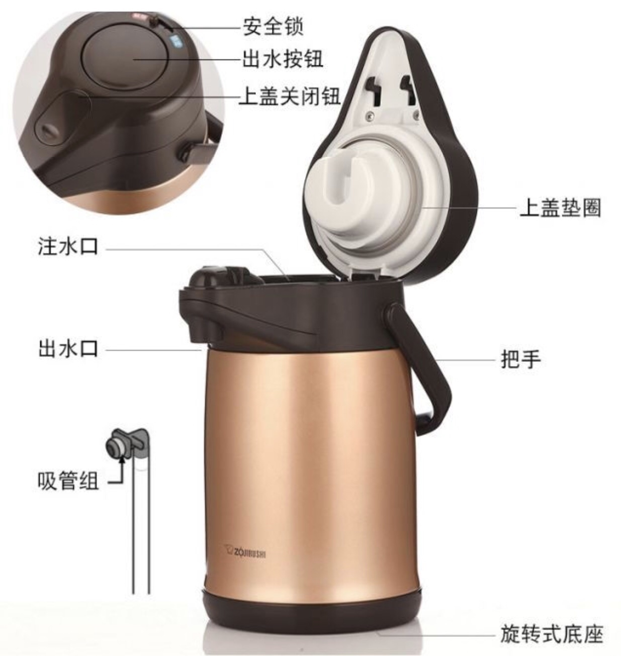 日本🇯🇵象印家用保温热水壶 超大容量 3L详情图3