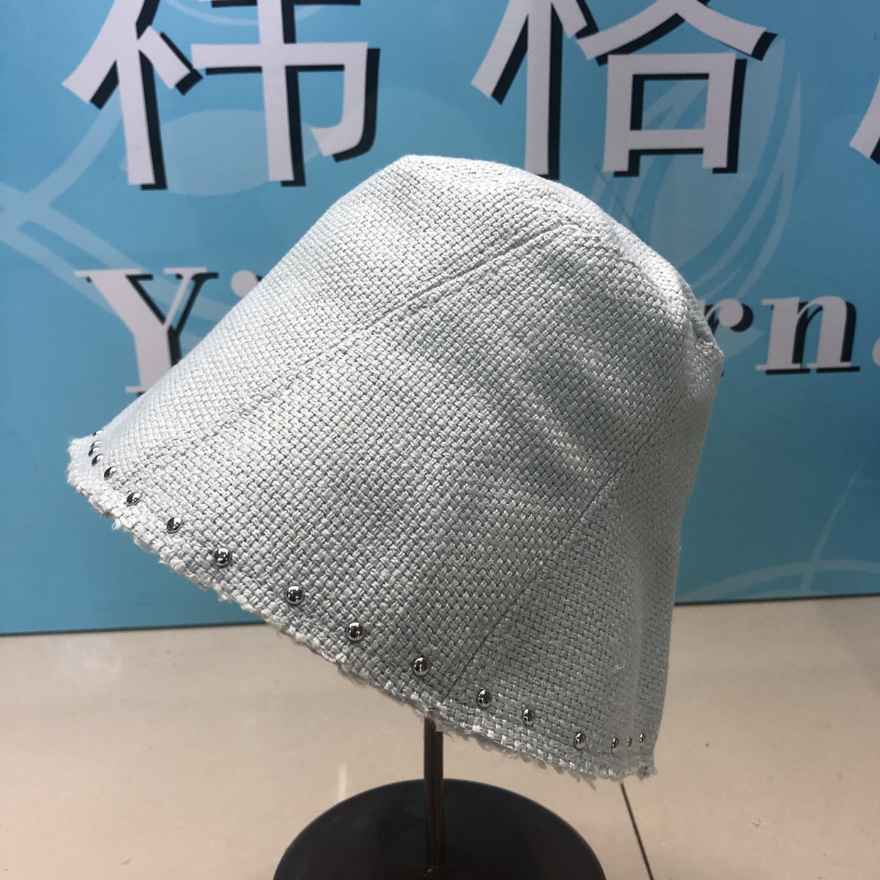 New Korean Street Personality Riveted Bucket Hat Everything Casual Face Small Fisherman Hat Female Summer Sun Protection undefined