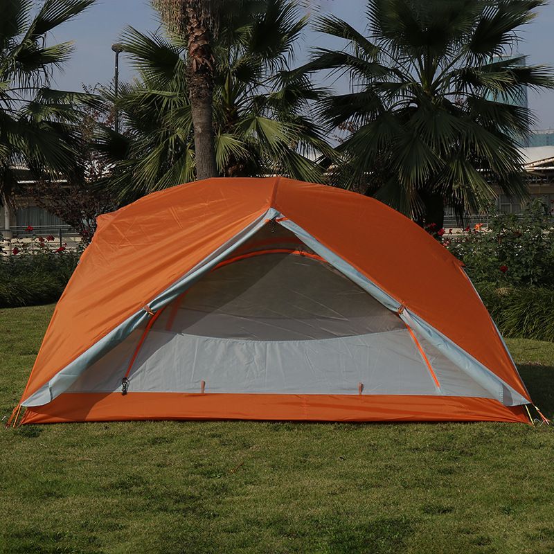 Factory direct sales of double-person hiking outdoor aluminum alloy camping tents with thickened rainproof features detail image 3
