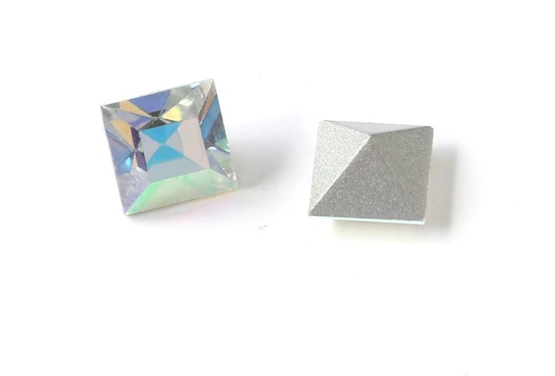 东洲水晶 热销方钻镀银尖底水晶玻璃钻异形钻 手机壳美甲贴钻详情图4