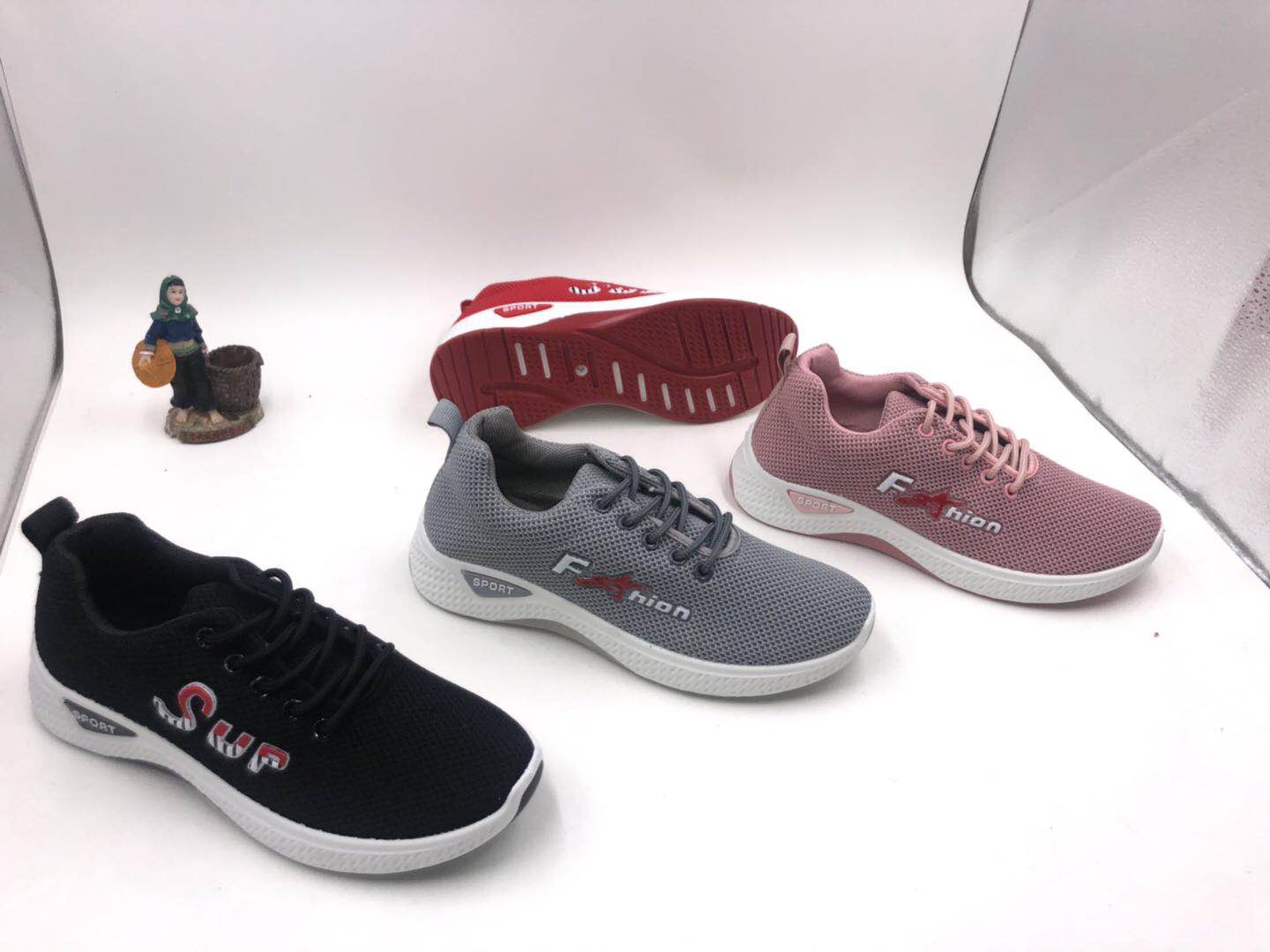 New women's shoes, casual sports shoes, fashionable shoes, Feizhi women's shoes, versatile and comfortable running shoes, breathable women's double color detail image 1