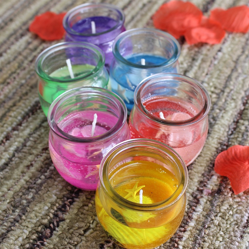 Ocean series jelly candles romantic Valentine's Day proposal atmosphere aromatherapy candles birthday gift scene layout supplies thumbnail
