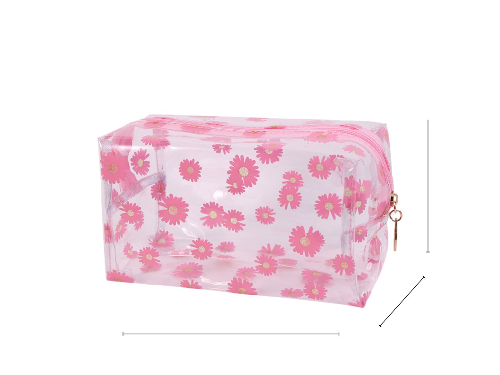 Manufacturer Direct Striped Glitter Makeup Bag Portable Makeup Storage Bag Waterproof Travel Toiletry Bag