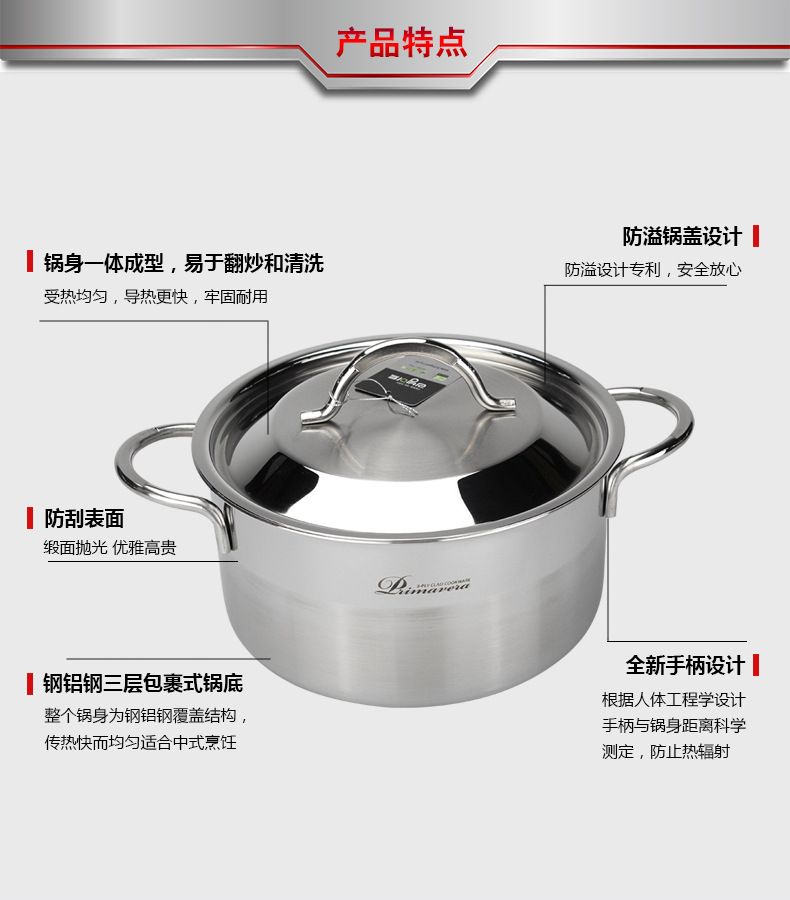 PRIMA 不锈钢双耳炖锅 18详情图7
