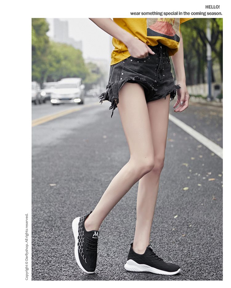 Autumn new women's shoes: Casual sports shoes, fashionable shoes, fish-scale women's shoes, versatile and comfortable, fly-woven shoes, breathable women's single shoes detail image 17