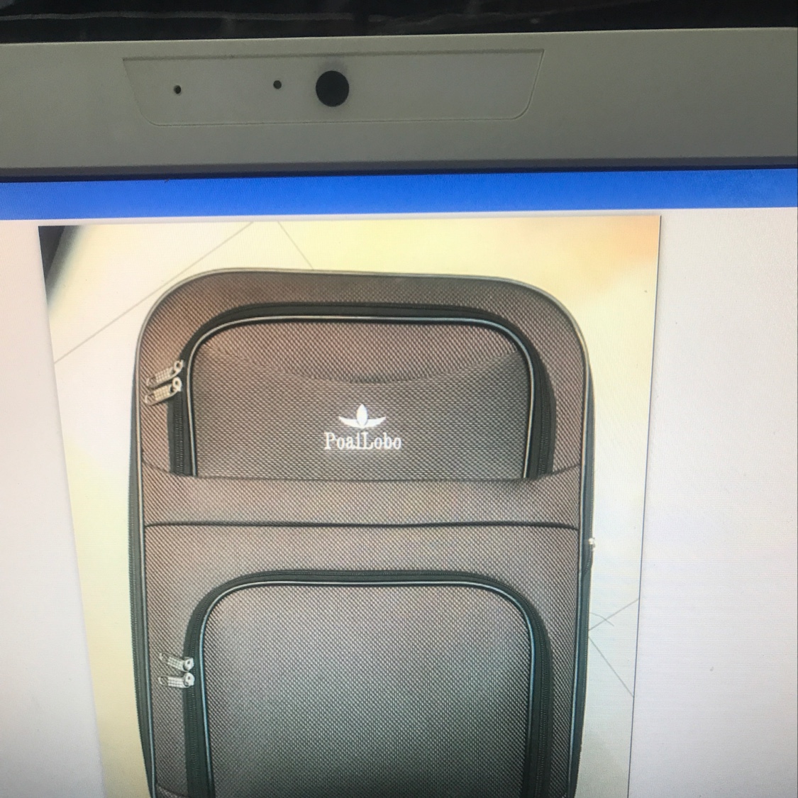 外置拉杆行李箱，纺布材质，万向轮拉杆箱图