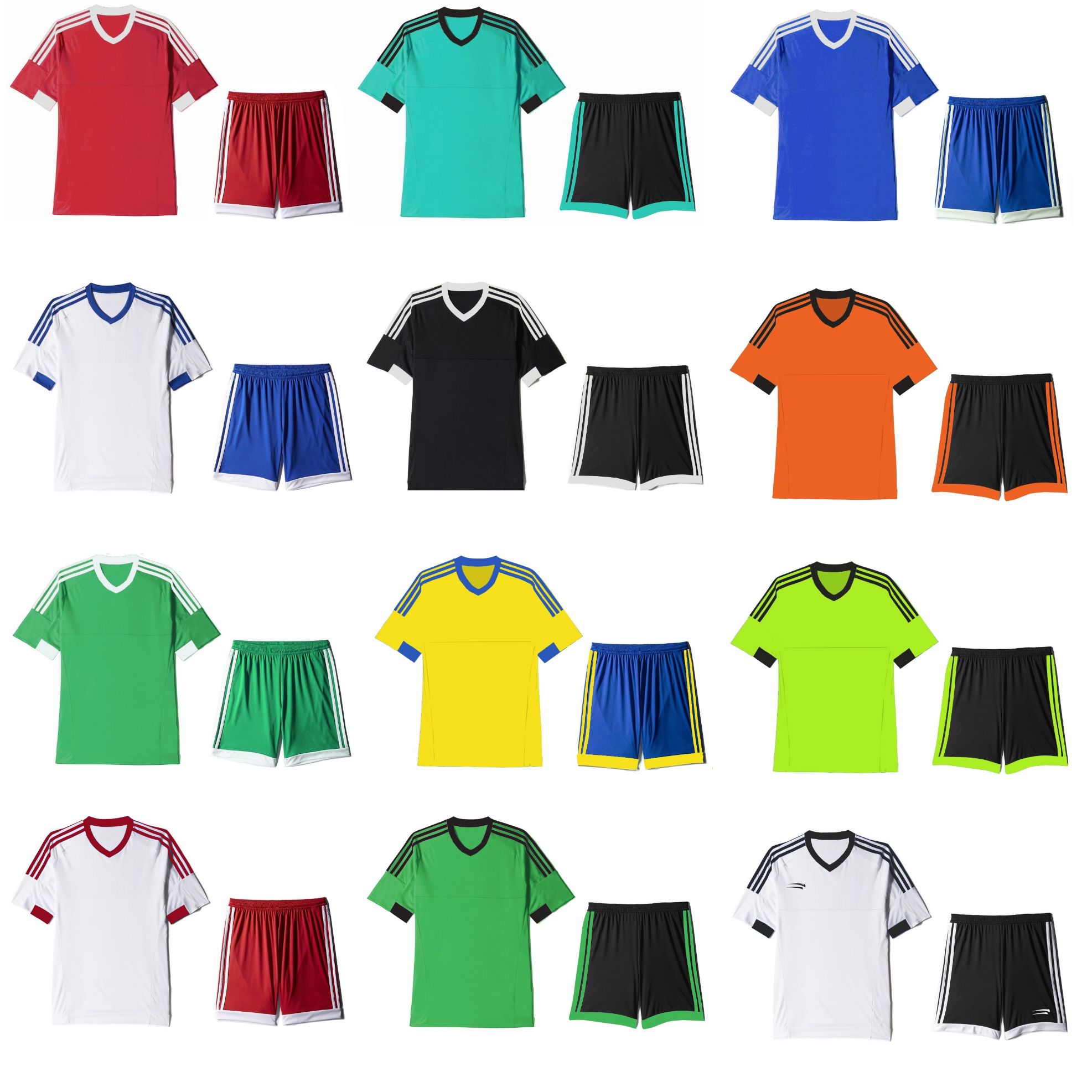 足球服/学生球衣/运动服白底实物图