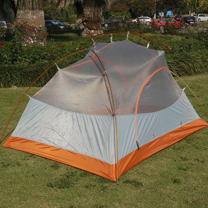 Factory direct sales of double-person hiking outdoor aluminum alloy camping tents with thickened rainproof features detail image 5