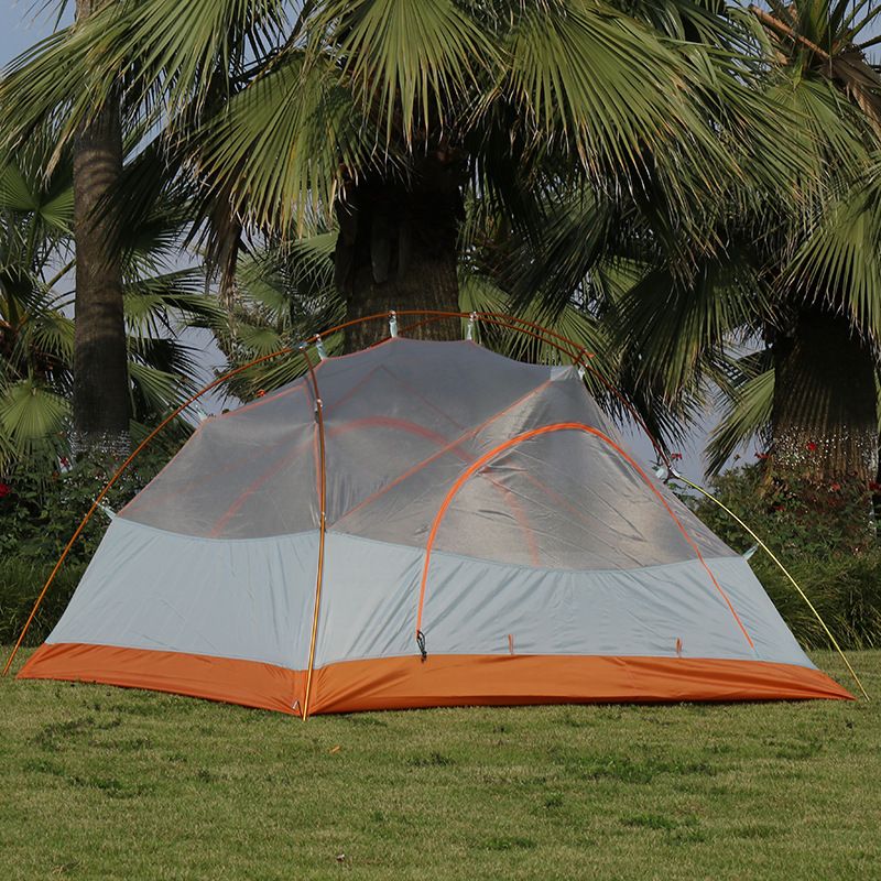 Factory direct sales of double-person hiking outdoor aluminum alloy camping tents with thickened rainproof features detail image 4