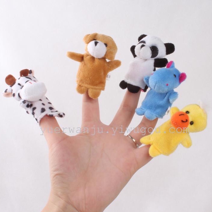 毛绒玩具卡通益智儿童手偶10款动物指偶玩偶宝宝睡前故事玩具