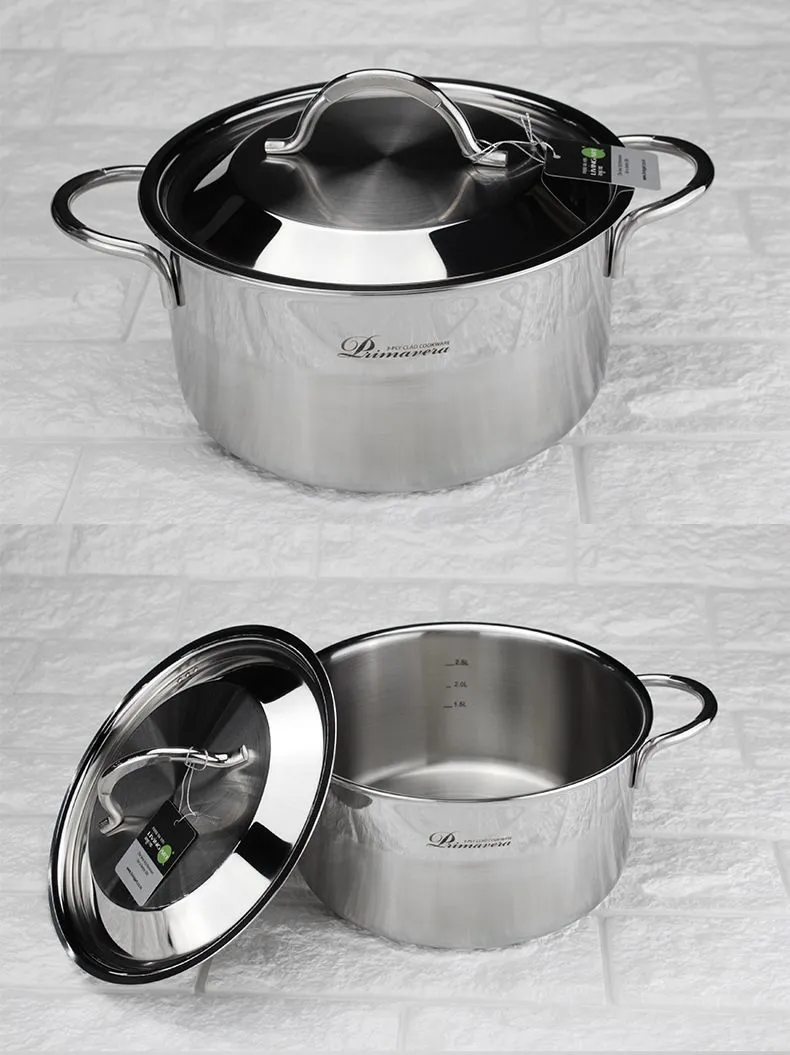 PRIMA Stainless Steel Double-Ear Stew Pot 20 detail image 7