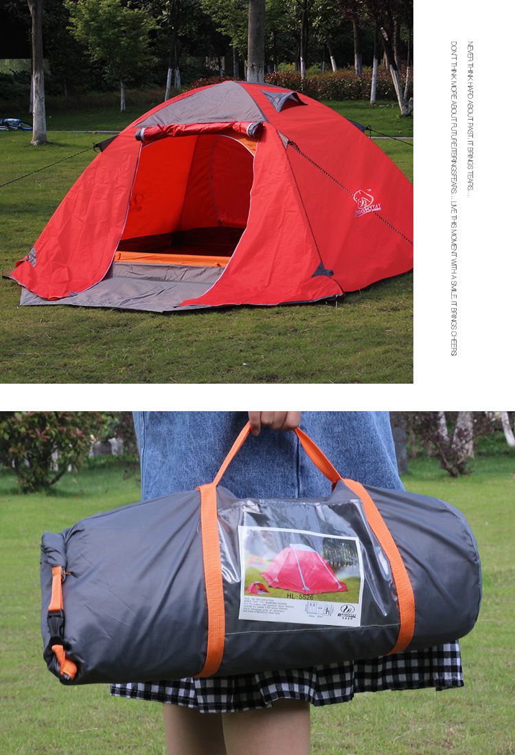 New outdoor products: Couple tents, windproof outdoor tents, winter aluminum pole with skirts, border defense against heavy rain, professional camping detail image 14